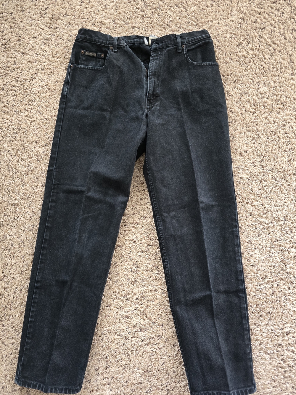 Men's Calvin Klein Black Jeans - Classic Straight Fit 34x32